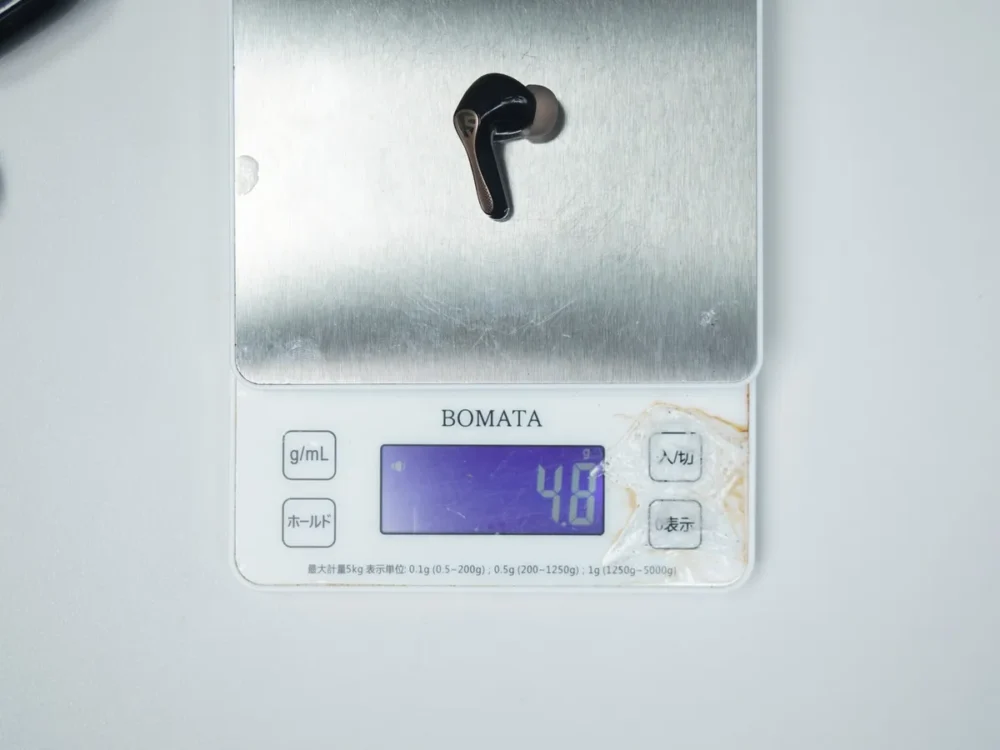 外観ｰイヤホンｰ重量