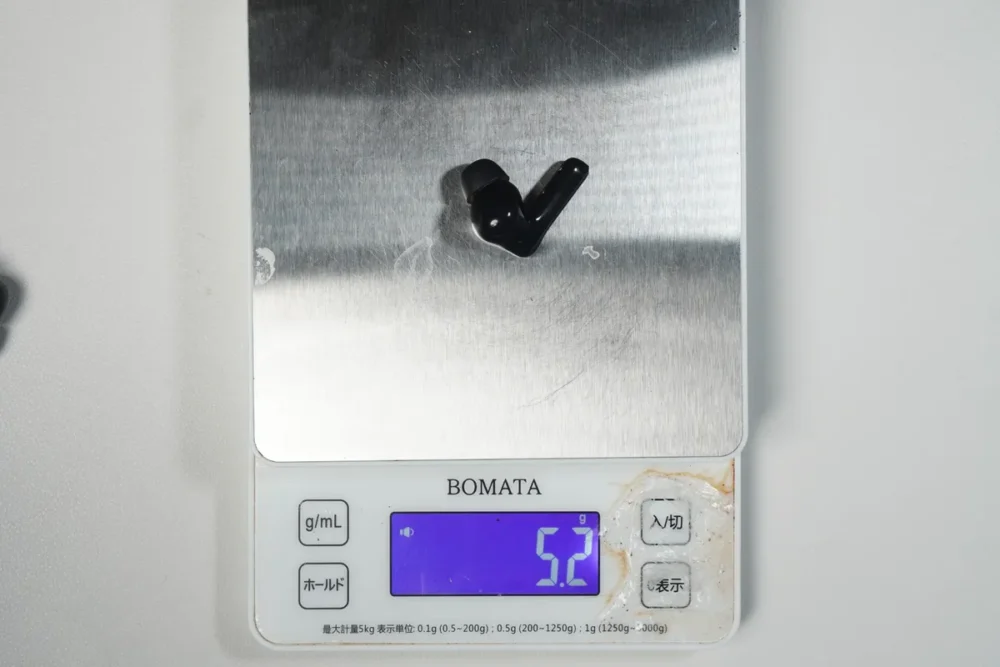 重量-イヤホン本体