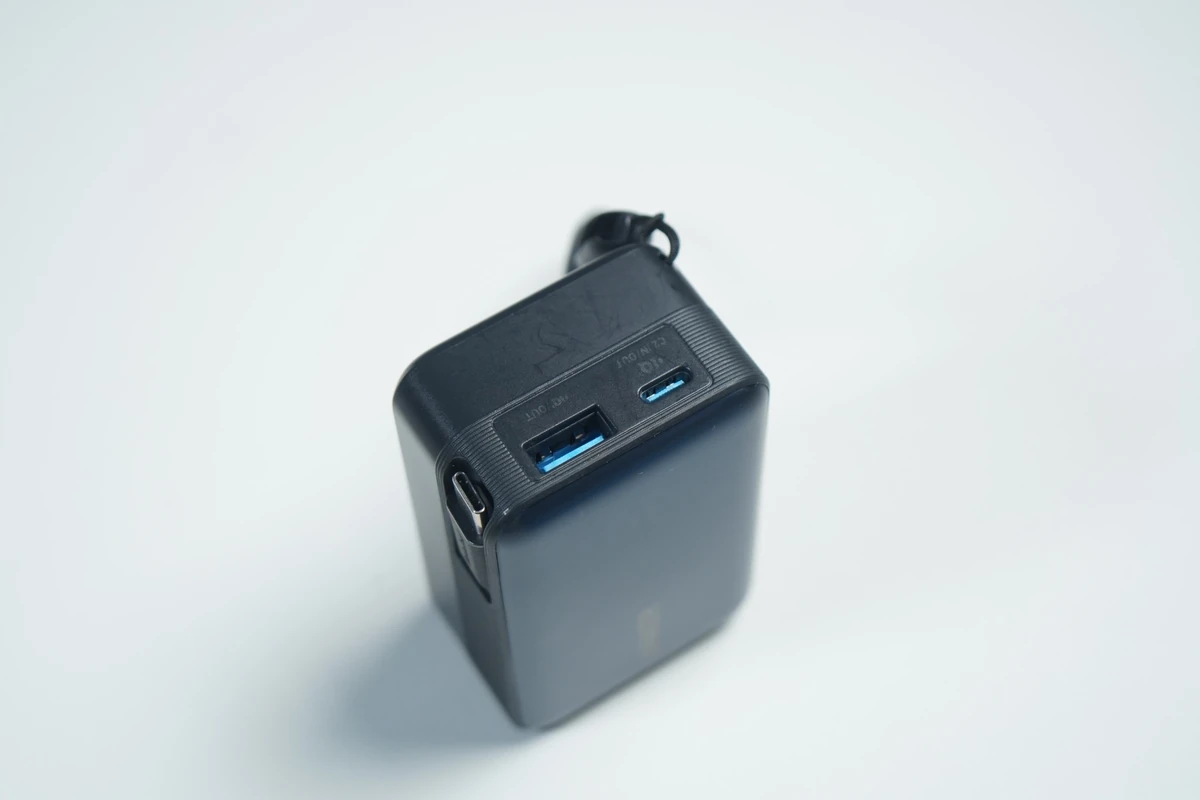 Anker Nano Power Bankの端子部分(ポート)