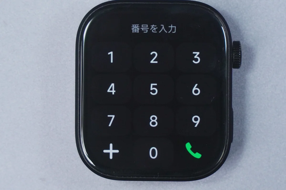 Redmi Watch 6の電話ダイヤルパッド