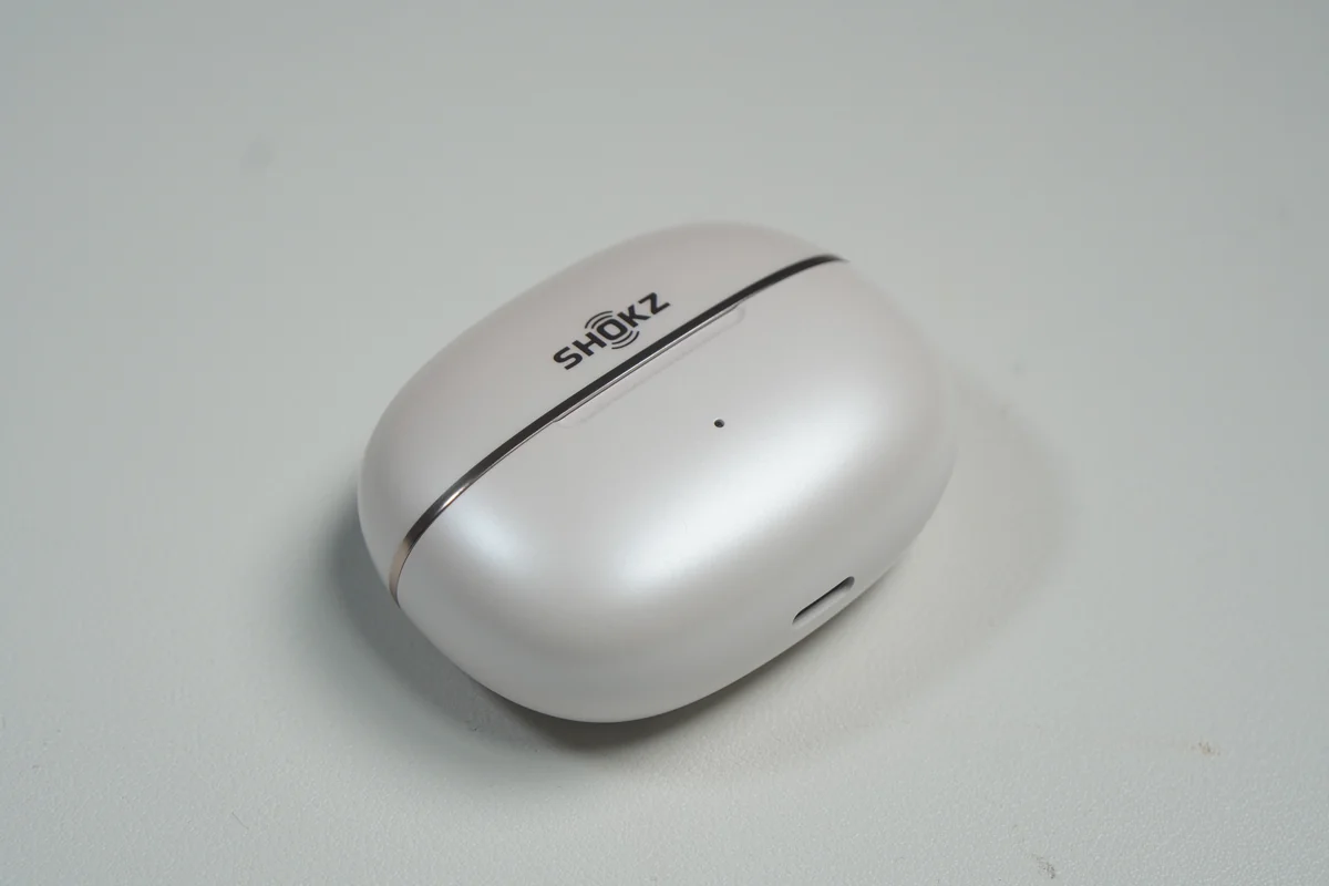 OpenDots 2充電ケースを閉じた斜めアングルビュー
