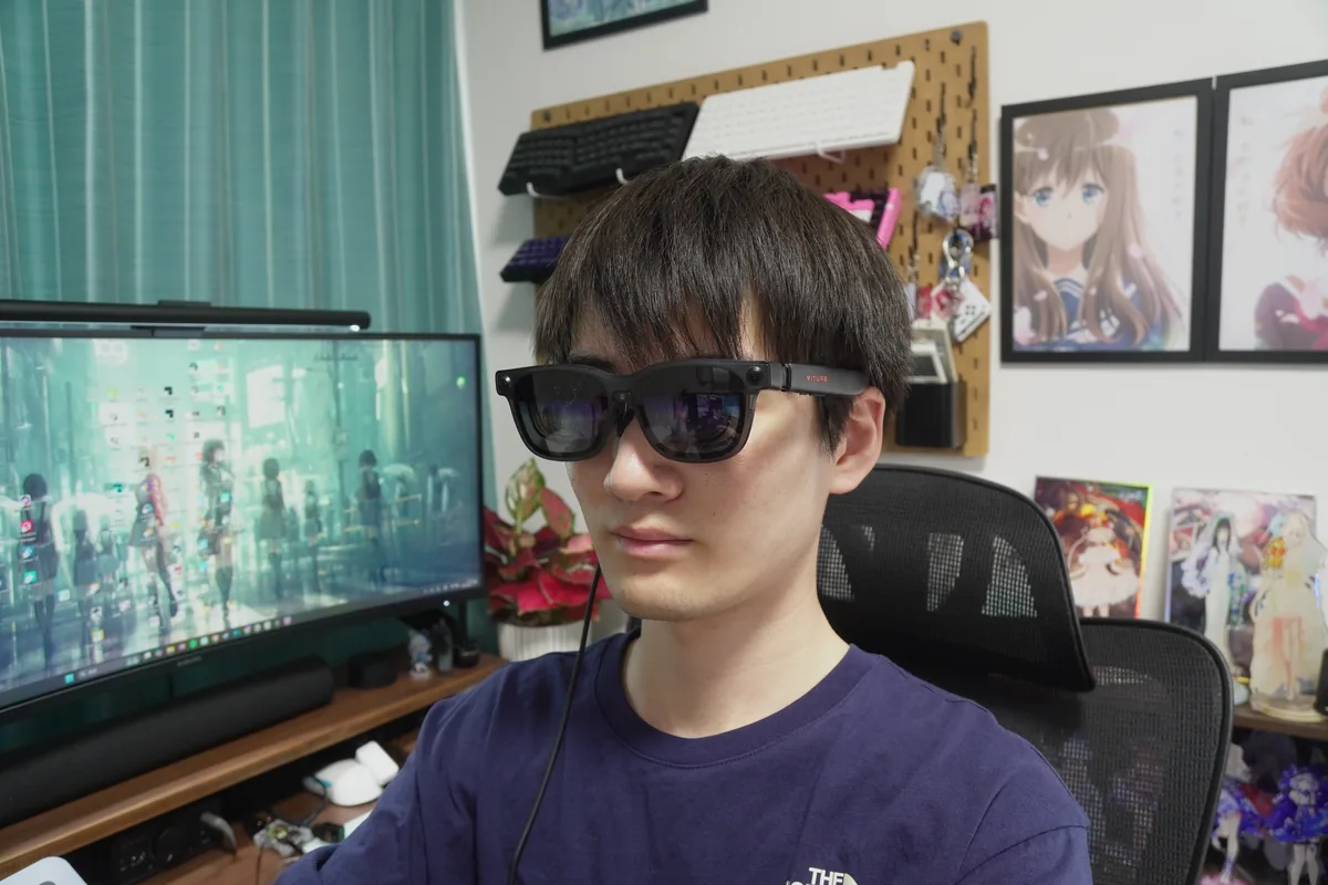 front.webpVITURE Luma Ultraを装着した正面の様子