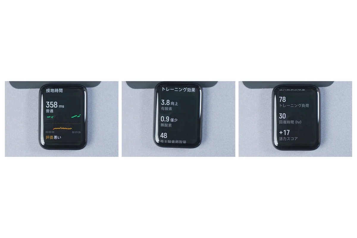 Xiaomi Smart Band 10 Proの屋外ランニング分析結果3種