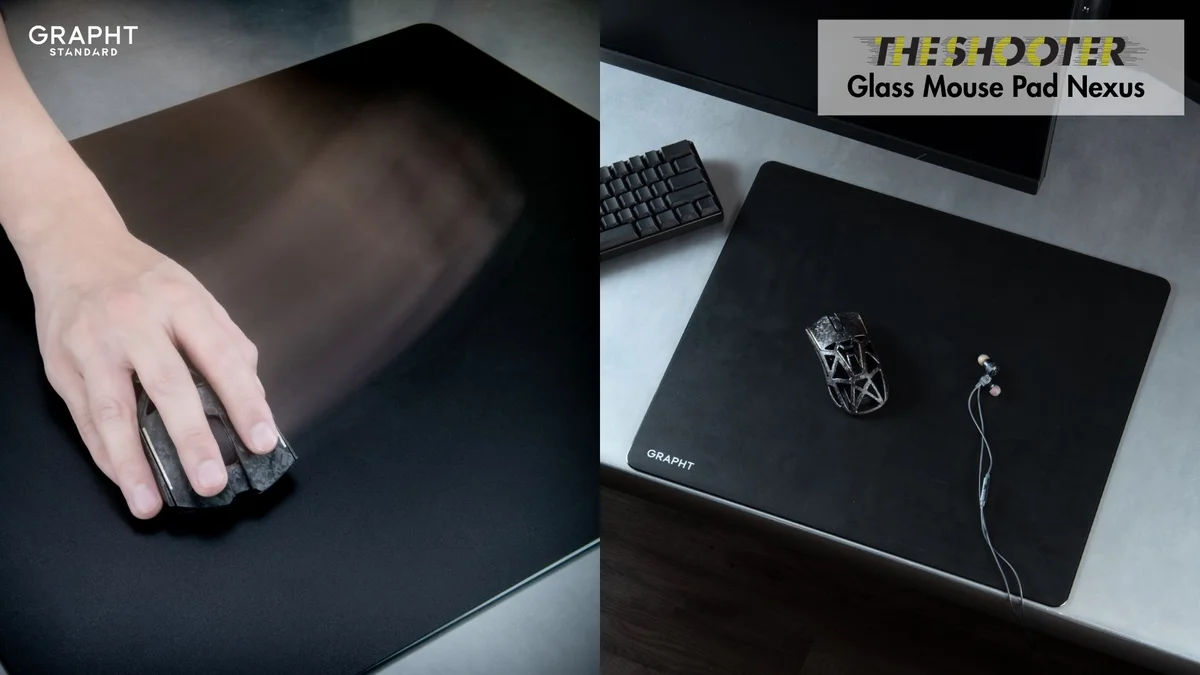 GRAPHT THE SHOOTER Glass Mouse Pad Nexusの画像